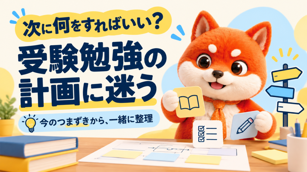 受験勉強の次の課題を、今のつまずきから整理する